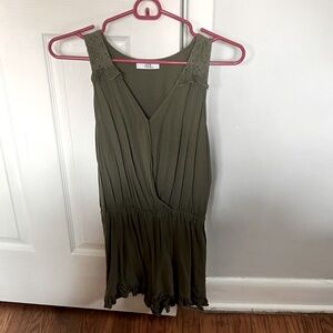 JOE B Joe Benbasset Olive Green Romper M